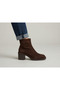 Genuine Leather Zippered Boots Women's Shoes
