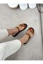 Tan Suede (Odella) Double Buckle Women's Slippers - 2