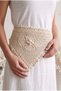 Women's Mesh Lace-Look Multi-Purpose Bandana Summer Beach Compatible Perforated Knitwear Hair Bandana and Waist Accessory - 4