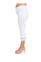 Plus Size Elastic Waist Lycra Tube Leg Embroidery Detailed Thin Viscose Women's Leggings - 4