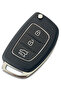 Hyundai Accent I20 Bayon 2018 after 2018 Compatible Auto Keychain Remote Key Case with Logo