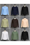 Men's Long Sleeve Plain Muslin Shirt - 3