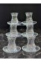 12 Piece Striped Glass Tea Set - Luxury Tea Cup and Tea Plate Set for 6 People - 5