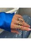 Adjustable string ring with Diamond and 14k Gold beads - 2