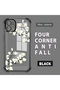iPhone 11 Compatible Transparent Back Panel Four-Corner Reinforced Impact Protection Glossy Edge Silicone Case