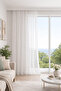 Crepe White Custom Size Tulle Curtain 180X260 Without Pleats