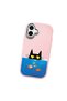 Pink Silicone Case with Shock-Absorbing Camera Protections Compatible with iPhone 16 Plus - 3
