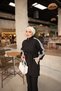 Women's Lace-Up Striped Sports Hijab Double Set |   Relaxed Fit Zippered Tunic and Pants Set - 4
