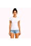Women's Navy Blue Zero Neckline Body Slim Fit Stretchy Lycra 100% Cotton Summerwear