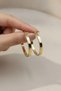 Yellow Color Hoop Earrings Women's Bijouterie Daily Stylish and Modern Design - 4