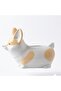 White & Caramel Corgi Dog Ceramic Napkin Holder – 23 × 12 cm