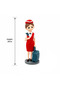 Red Girl Cabin Crew Polyresin Decorative Figurine - 20 cm - 4