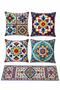 Vibrant Boho 4-Piece Throw Pillow Cover Set and 1 Runner - 3