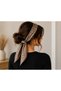 Women's Leopard Patterned Satin Square Scarf Hair and Neck Accessory 55X55 - 2