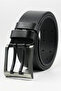 100% Genuine Leather 4.5 cm Double Tongue Buckle Men's Jeans Belt Gift