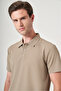 Mink Polo Collar Short Sleeve Relaxed Fit Flexible Non-Curling Collar Technology T-Shirt 1011260177 - 4