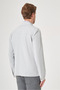 Stone Berber Collar Gabardine Plain Slim Fit Casual Coat 1007260151 - 5