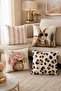 Pink Rich Rabbit Patterned 4-Piece Throw Pillow Cover Set - 2