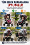Universal Baby Stroller Rain Cover with Red Stripes Transparent Pvc Rain Wind Dust Protective Cover - 4