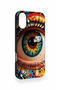iPhone 16 Plus Compatible Colorful Eye-Pop Pattern Silicone Case - 3