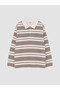 Esvab • Modern & Distinctive Devrik Roba Collar Striped Boys' Sweatshirt - 2