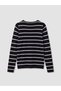 Zero Roba Collar Striped Women's Knitwear Sweater from Uzg Store for Style Enthusiasts - 3