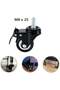 2 inch Swivel Caster Wheels with Brakes, 360 Degree Polyurethane Foam No Noise, Heavy Duty - 68 kg Per Caster, Pack of 4 - 4