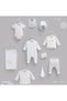 İncibaby Caramell 100% Cotton Teddy Bear Premium Quality 10 Piece Baby Boy Hospital Discharge Set