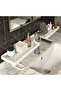 Bathroom Sink Faucet Storage Rack Drain Shelf Sponge Holder Organizer No Drill 60cm - 2