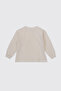 Baby Girl Ecru-Yellow Sweatshirt - 2