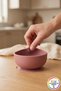 Baby Vacuum Food Bowl with Anti-Tipping Suction Cup Base Silicone Supplementary Food Container 12X5.5 cm - 3
