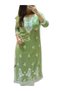 Green Rayon Cotton Salwar Kameez & Dupatta Set - FFT5826 | Green-Size:M-38-Inches