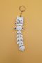 Long Tail Series Samoyed Dog Figurine Movable Keychain (Large Size-12Cm) - Bag Ornament Charm - 4