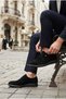 67038 Black Suede Groom Shoes Suit Shoes Men's Shoes - 2