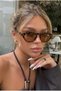 Rigel Vintage Leopard Brown Ultra Light Women's Sunglasses with Uv400 Filter - 4