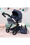 Design Combi Doll's Pram Xeo, Blue with Stars - 2