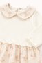 Baby Girl Floral Patterned Muslin Knitwear Set 3028 - 4