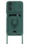 Aconcept Poco M5 Case Zuma Silicone with Business Card Holder and Ring (175428) - Green - 2