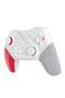 2.4G Wireless/Wired Dual Vibration Gaming Controller GPW50, Function Swap Setting, Rechargeable with USB Type-C, 360° Joysticks, Rechargeable 600mAh Li-Battery, White - 2