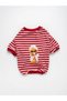 Teddy Bear Printed Striped Dog T-Shirt Dog Sweater Dog Outfit - 2