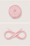 Powder Pink Color Flat Knitted Sports Shoelaces - 4