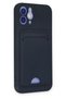 Aconcept iPhone 12 Case Kelvin Silicone with Business Card Holder (210632) - Navy Blue - 2