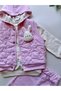 Baby Girl Hooded Vest and Rabbit Set 100% Cotton - 4