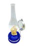 Nostalgic Decor Blue Glass Gas Lamp for Office Home Office Gift