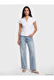 Lcw Vision White Embellished Buttoned Poplin Women's Shirt - 2