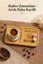 Rectangular Bamboo Two-Compartment Coffee Presentation Tray, I Was Born for You - 2