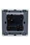 Double Rocker Light Switch, Black, 2 Gang, Wall Mounted, Modern Design with LED Indicator (Black) - 4