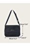 Original Printed Postman Model Crossbody Denim Bag - 4