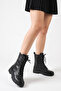 S215Cilt Women's Lace-Up Side Zipper Warm Lining Thick Sole Long Boots - 3