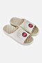 Men Detroit Pistons Slip On Slides, Off White - 2
